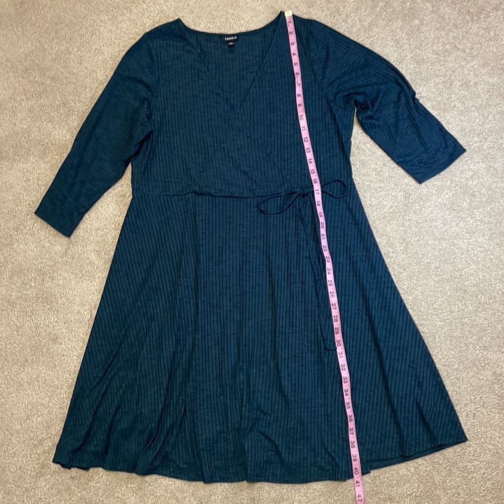 Torrid navy faux wrap dress size 2 - Picture 11 of 12